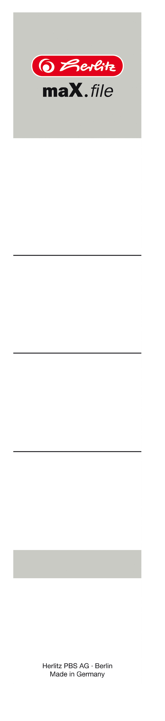 059660560041 herlitz Ordnerrücken-Etikett maX.file, 36 x 190 mm, weiß