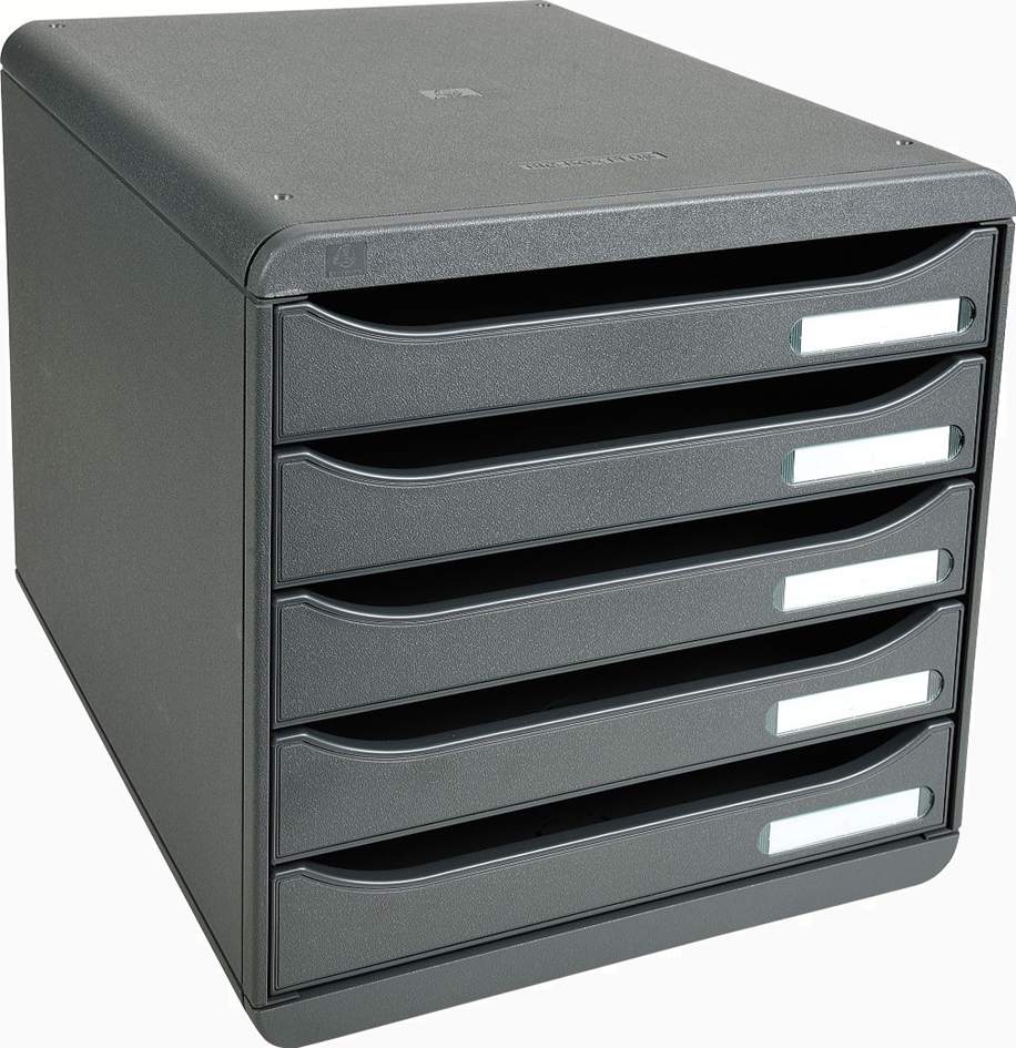EXACOMPTA Schubladenbox BIG BOX PLUS, 5 Schübe, harlekin