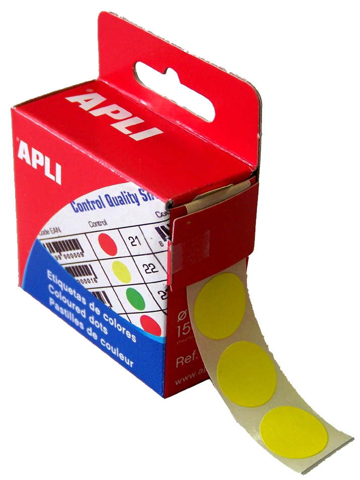 agipa Markierungspunkte, Durchmesser: 15 mm, rund, gelb