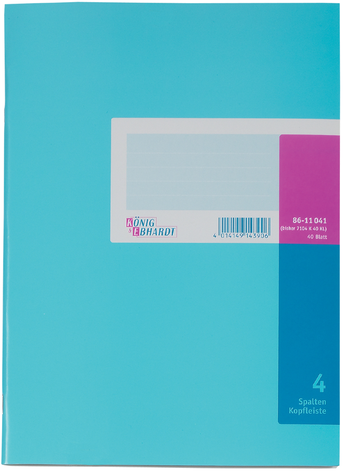 86-1104158933d9ae6260 KÖNIG & EBHARDT Spaltenbuch DIN A4, 6 Spalten, 40 Blatt