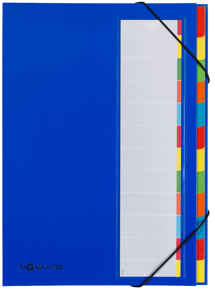 PAGNA Ordnungsmappe DESKORGANIZER Color, 7 Fächer, blau