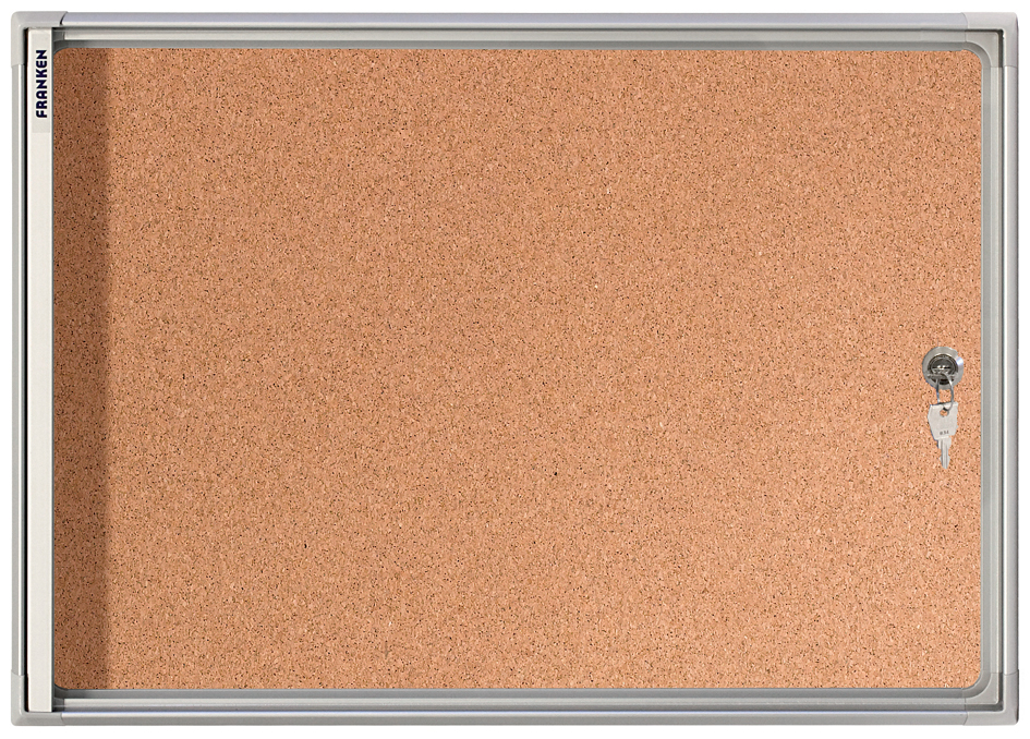 FSKA258935483b9b3d FRANKEN Schaukasten X-tra!Line, 12 x DIN A4, Kork-Rückwand