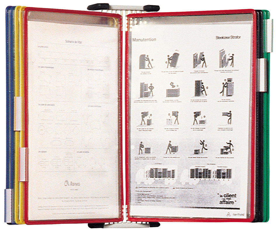 41410958939ee6a2242 tarifold tdisplay Wandsichttafelsystem Metall, bestückt