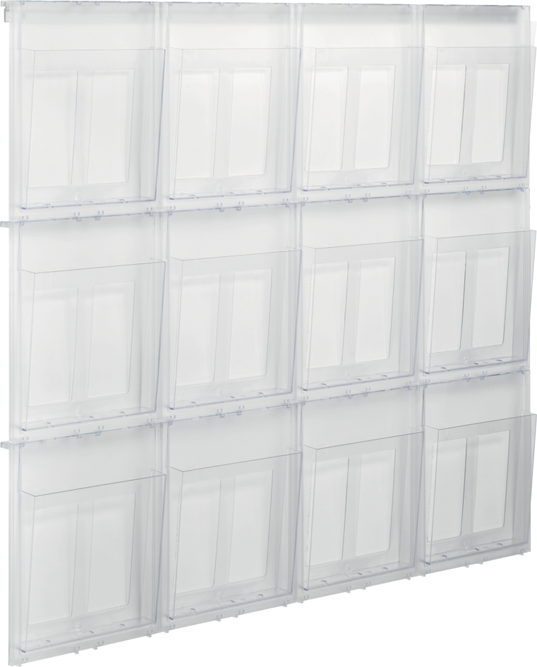 H68111_02_E_1_300N952UC2dmGrIp helit Wanddisplay ´the placativ´, 6 x DIN A4 hoch, glasklar