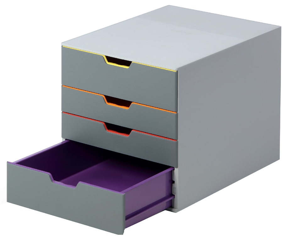 DURABLE Schubladenbox VARICOLOR 4 SAFE, mit 4 Schubladen