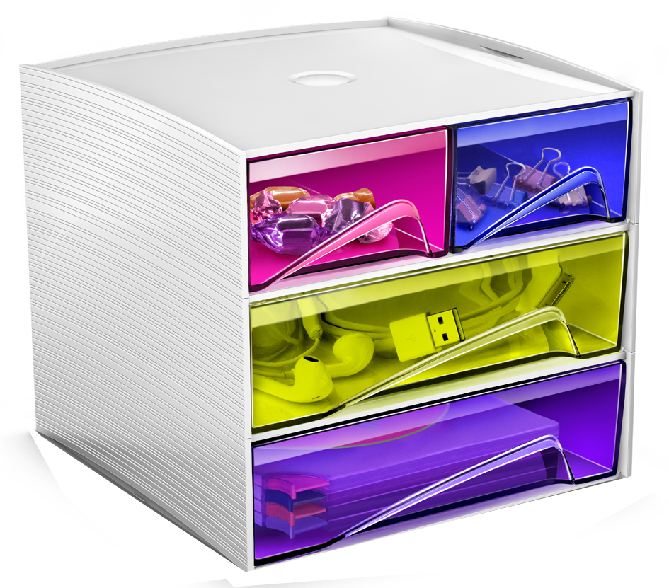 3-211HM_situ_DT58932f4744da4 CEP Mini-Schubladenbox MyCube, 4 Schübe, bunt