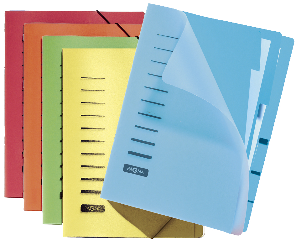 40056_g PAGNA Ordnungsmappe, DIN A4, aus PP, 6 Fächer, sortiert