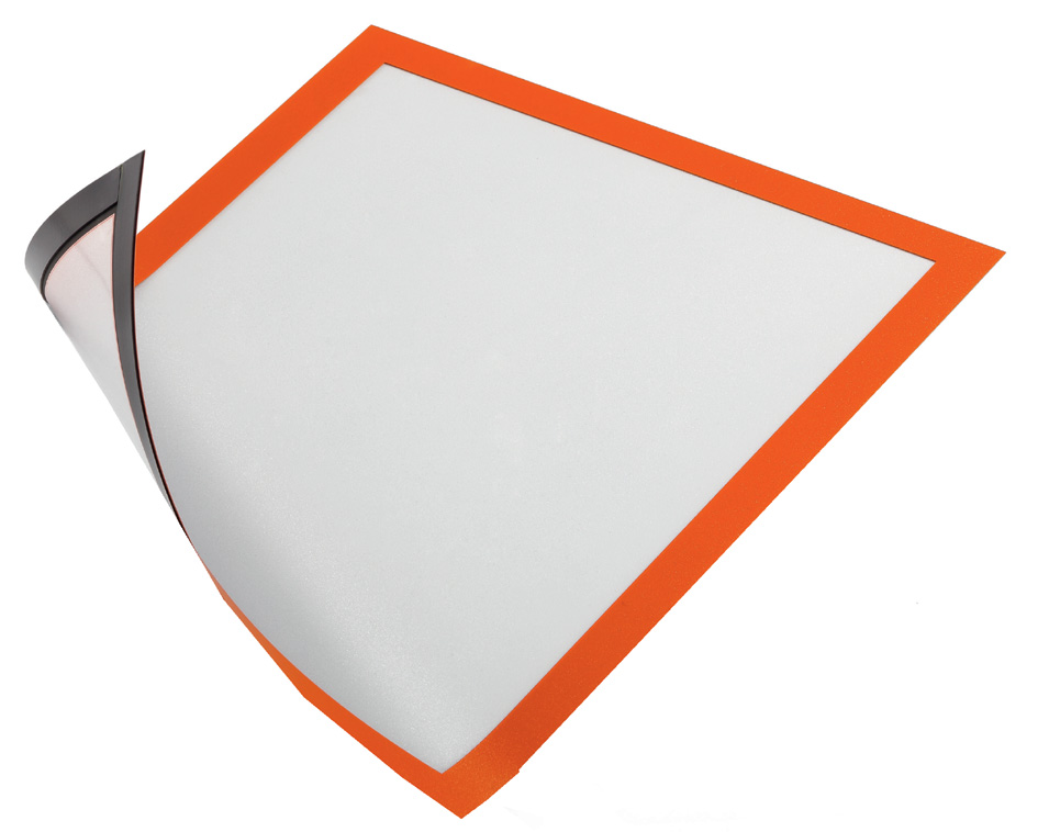 4869-095893a0190d75b DURABLE Magnet-Rahmen DURAFRAME MAGNETIC, DIN A4, orange