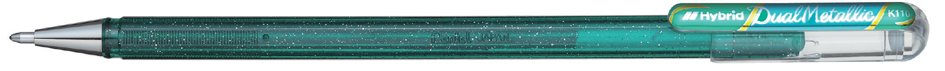 K110-DDX Pentel Hybrid Gel-Tintenroller ´Dual Pen´, schwarz/rot