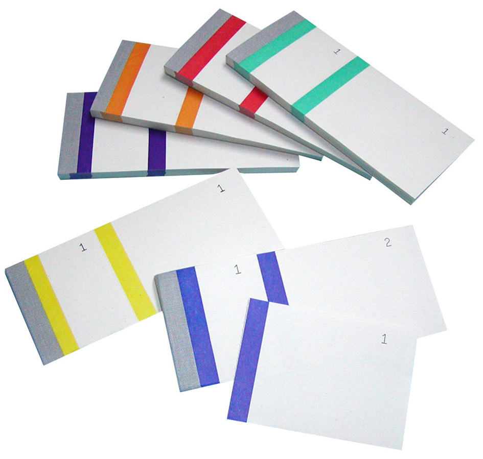 ELVE Bon-Block, farbig sortiert, Maße: (B)135 x (H)60 mm