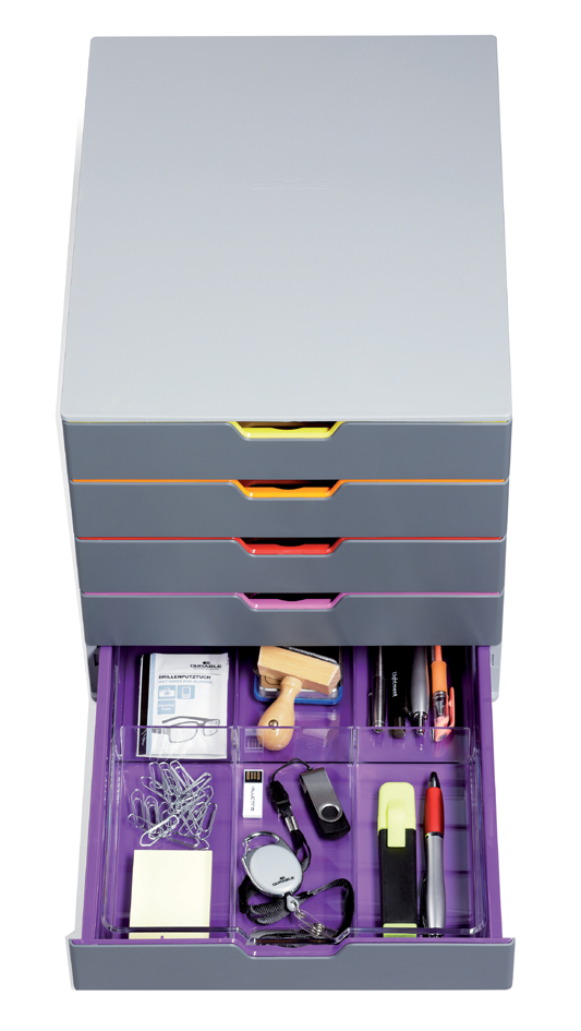 DURABLE Schubladenbox VARICOLOR MIX 5, mit 5 Schubladen
