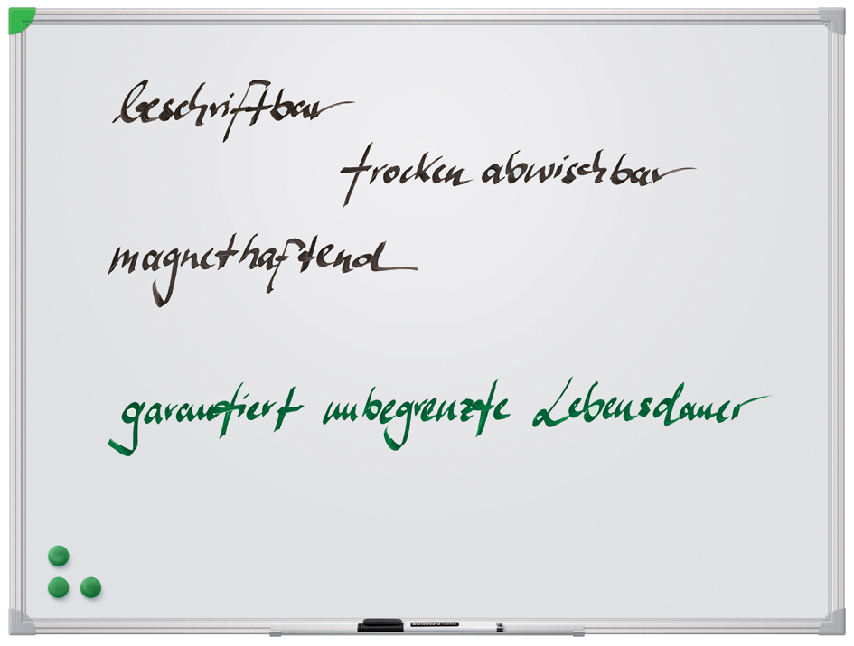 FRANKEN Weißwandtafel U-Act! Line, emailliert, 1.200x900 mm