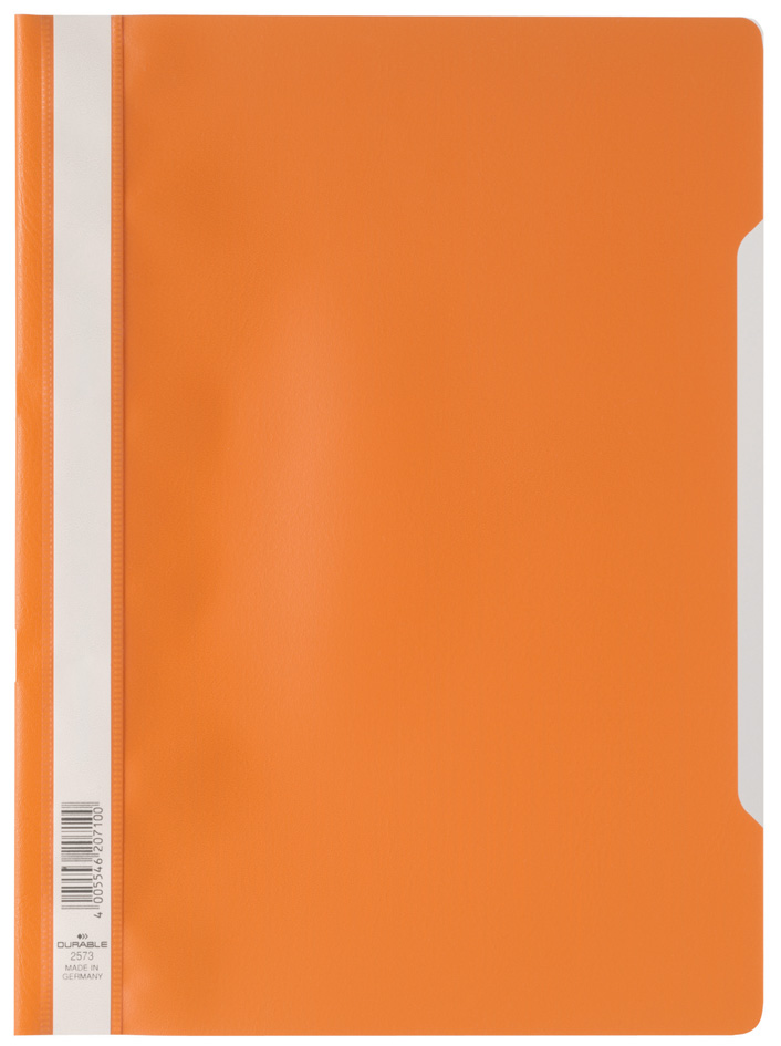 2573-09-durable5893767537204 DURABLE Schnellhefter, DIN A4, aus PP-Folie, orange