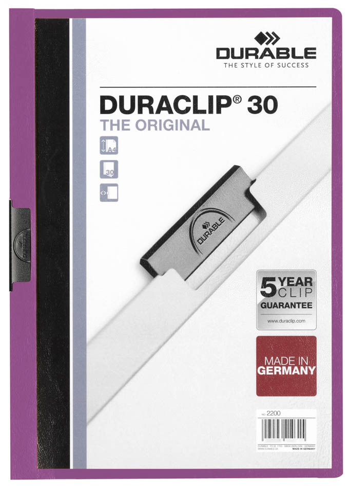 2200-12-durable589374c1c497e DURABLE Klemmhefter DURACLIP ORIGINAL 30, DIN A4, hellblau