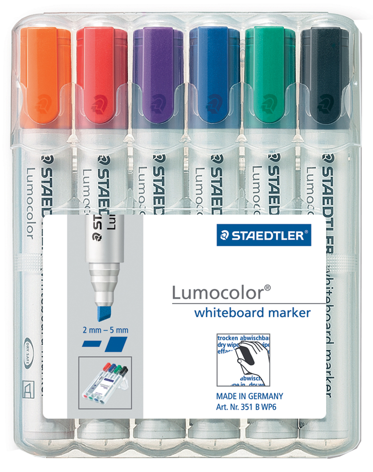 STAEDTLER Lumocolor Whiteboard-Marker 351B, 4er Etui
