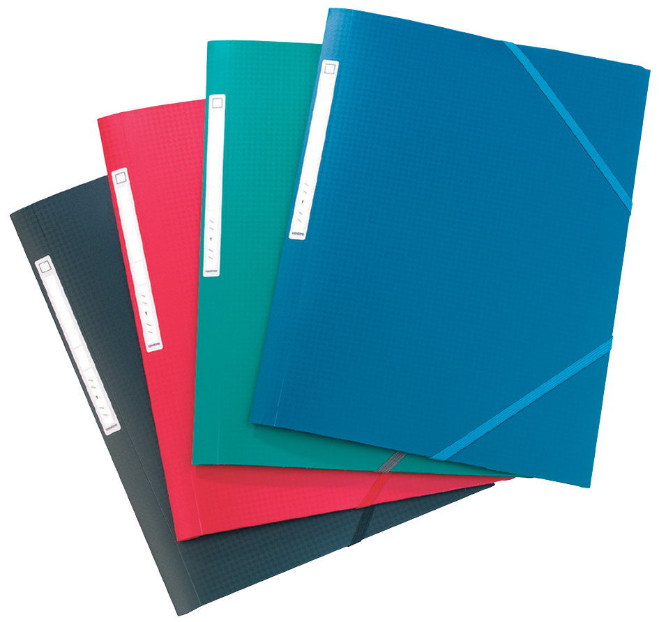 53975P10 ELBA Eckspannermappe Memphis, DIN A3, aus PP, sortiert