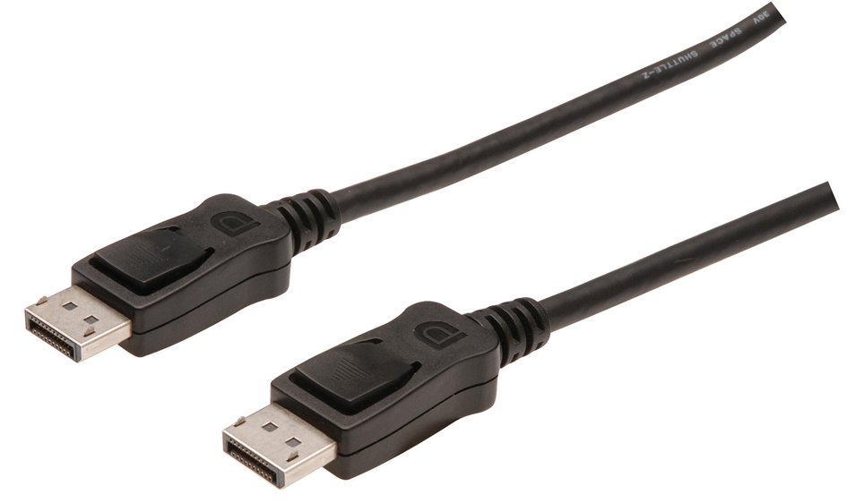 DK340100020S DIGITUS DisplayPort Anschlusskabel, Stecker - Stecker, 2,0 m
