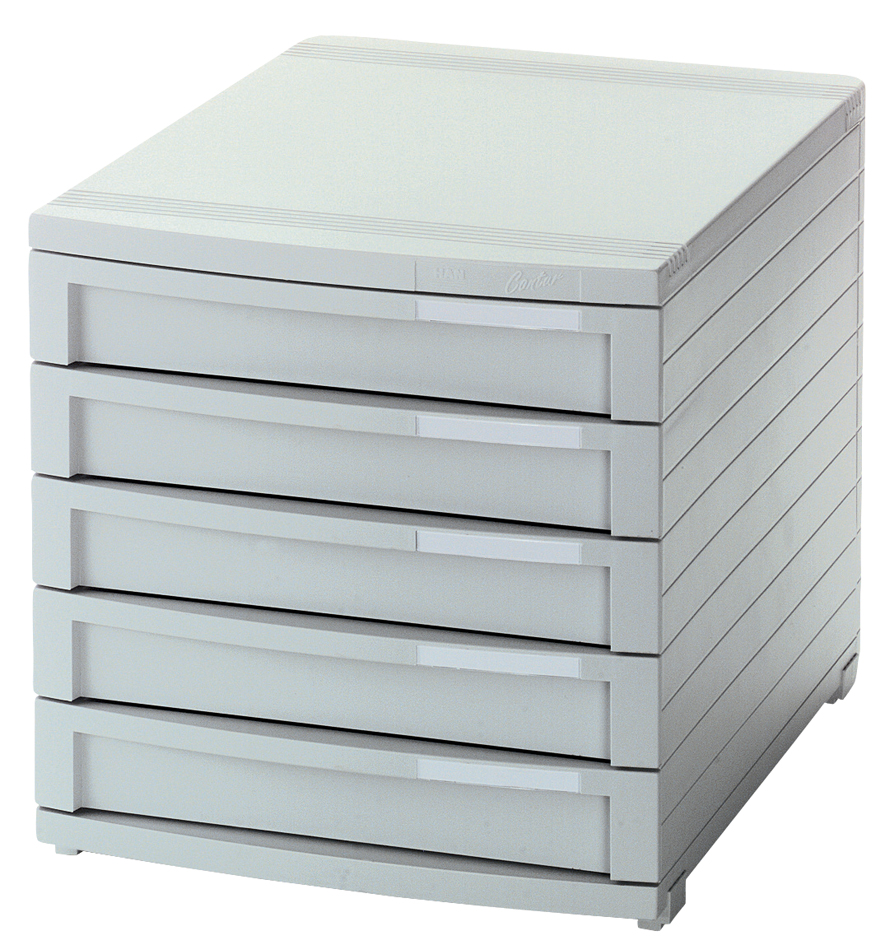 1505_1158d34be864f50 HAN Schubladenbox CONTUR, 5 Schübe, dunkelgrau