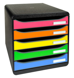 EXACOMPTA Schubladenbox BIG BOX PLUS, 5 Schübe, harlekin
