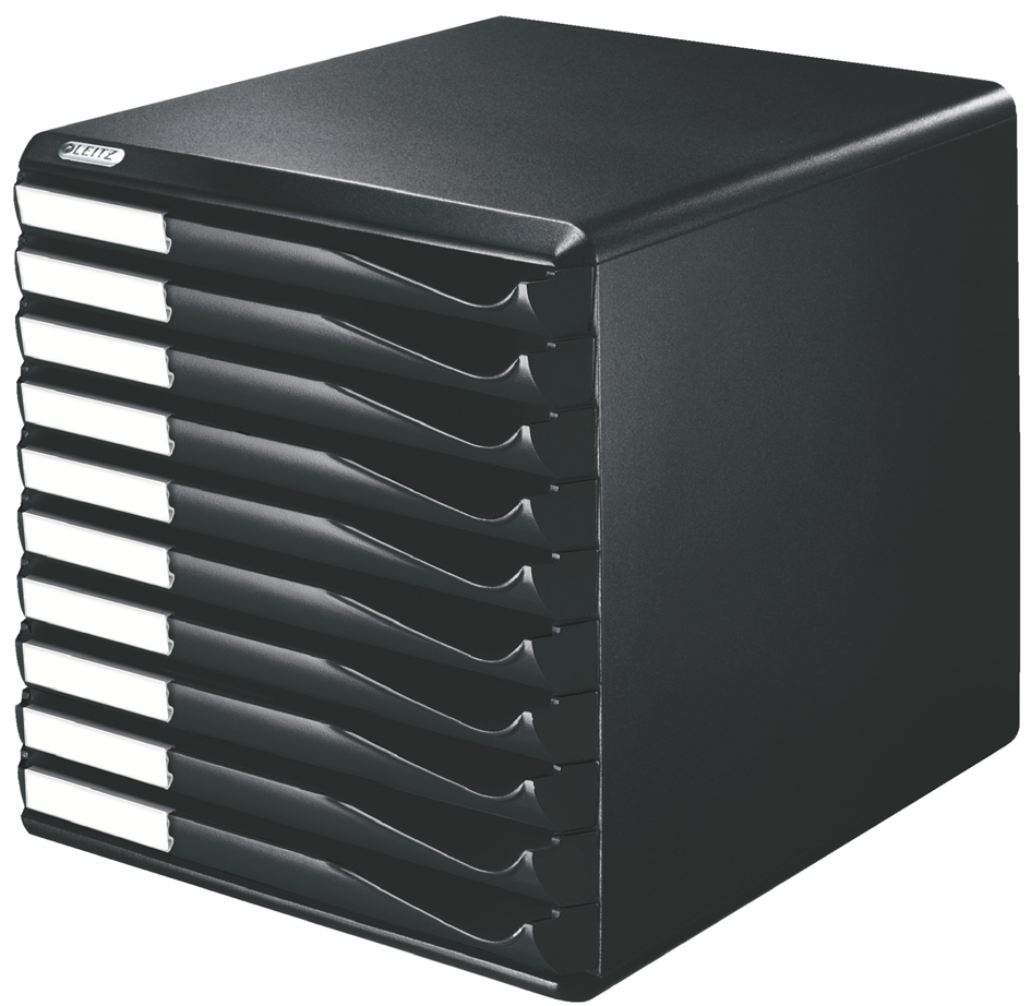 5294-00-95589365882079b LEITZ Schubladenbox Formular-Set, 10 Schübe, lichtgrau/