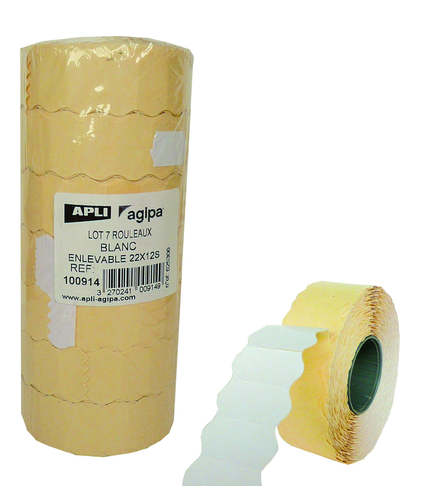 66000056589afc16d2057 agipa Etiketten für Preisauszeichner, 26 x 16 mm, weiß