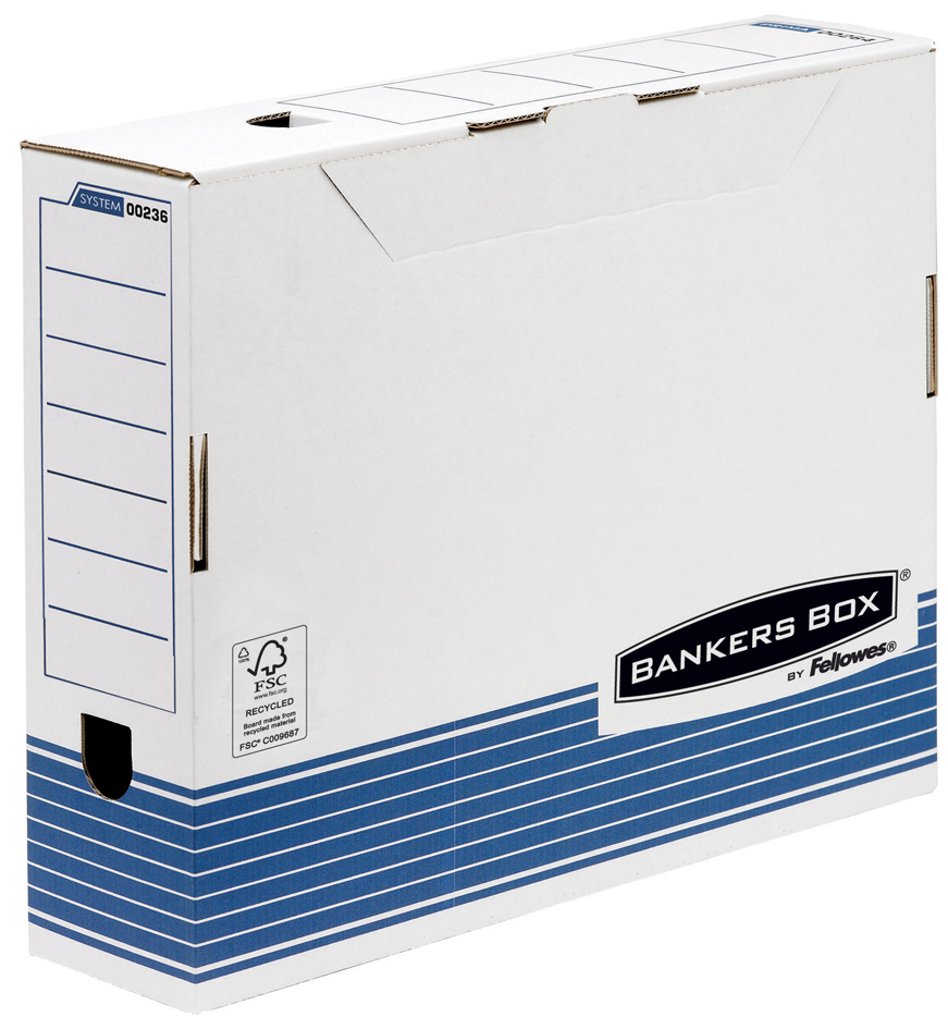 00236_LF-neu589afa8985c0a Fellowes BANKERS BOX SYSTEM Archiv-Schachtel, blau,(B)100 mm