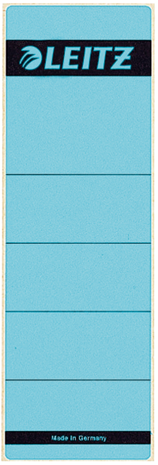 LEITZ Ordnerrücken-Etikett, 61 x 192 mm, kurz, breit, blau