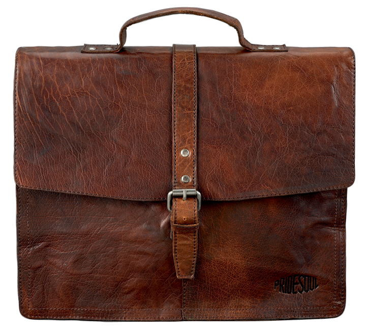 47183-Jayden PRIDE&SOUL Aktentasche ´JAYDEN´, Leder, braun