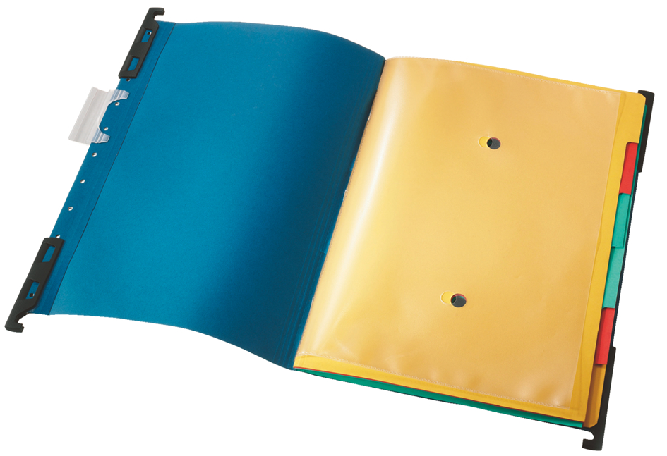 18900035-offen LEITZ Mobile Ordnungs-Hängemappe ´Divide-It-Up´, A4, blau
