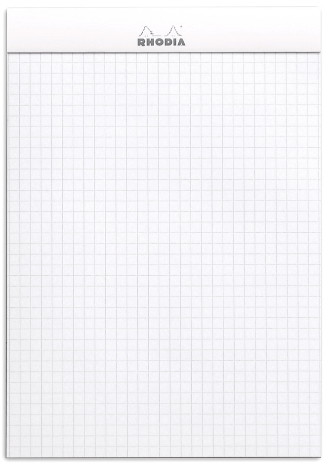 RHODIA Notizblock No. 16, DIN A5, kariert, weiß