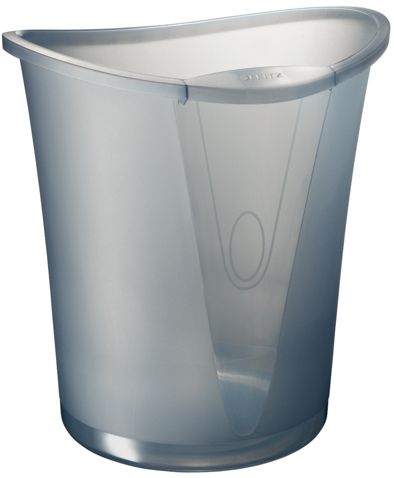 LEITZ Papierkorb Allura, aus Kunststoff, 18 Liter, schwarz