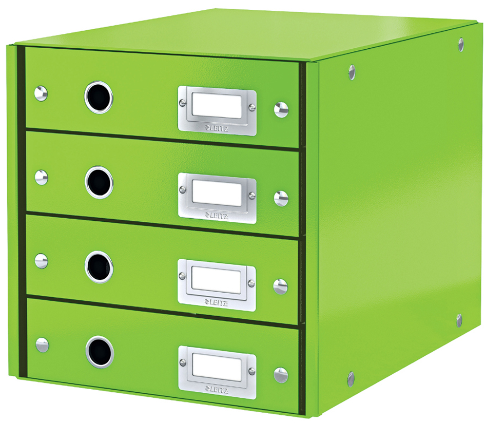 60490054 LEITZ Schubladenbox Click & Store WOW, 4 Schübe, gelb