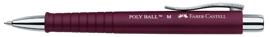FABER-CASTELL Druckkugelschreiber POLY BALL, schwarz