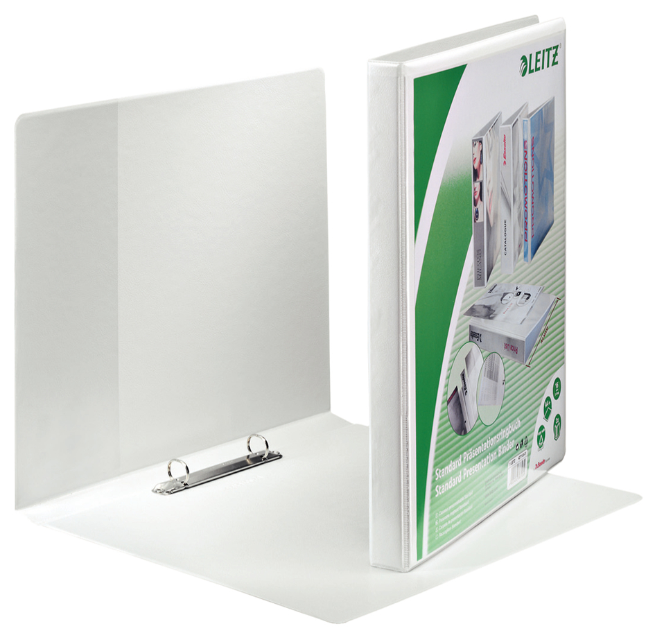 42770001589362fcbb3ee LEITZ Präsentations-Ringbuch, A4 Überbreite, weiß, 2 D-Ring-