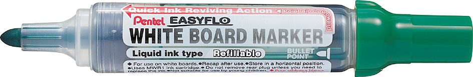 Pentel Whiteboard-Marker EASYFLO MW50M, Rundspitze, blau