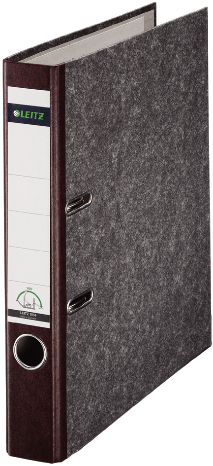 1050507558935e245ade7 LEITZ Wolkenmarmor-Ordner, 180 Grad, DIN A4, 52 mm, grau