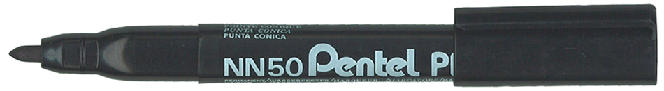 NN50-A Pentel Permanent-Marker GREEN-LABEL NN50, schwarz