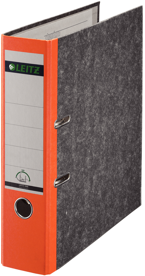 1080504558935e50e5083 LEITZ Wolkenmarmor-Ordner, 180 Grad, DIN A4, 80 mm, grau