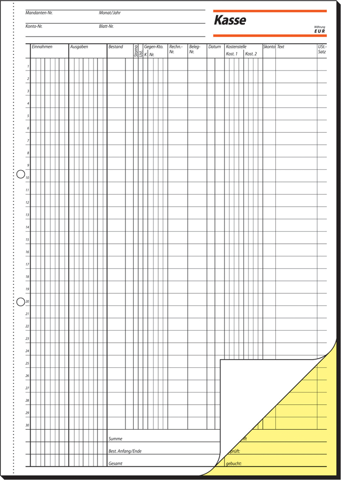 KKG42958936bbbefe4c sigel Formularbuch ´Kassenbuch EDV mit Steuerschiene 300´