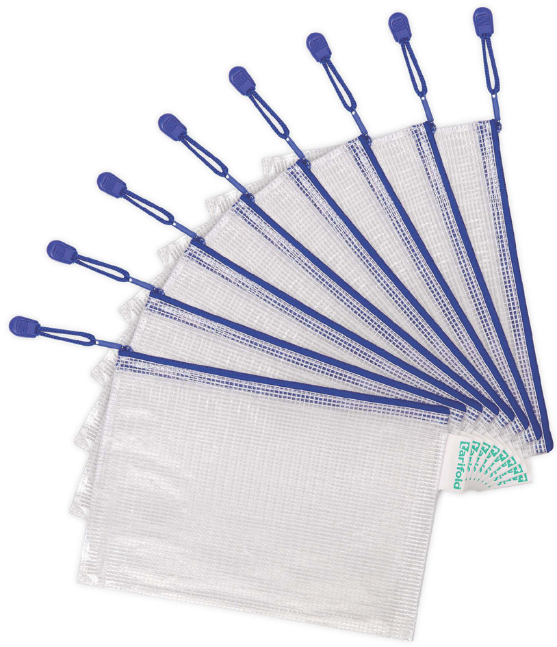 509021_a5bleu tarifold Reißverschlusstasche ZIPPER, DIN A5, PVC, blau