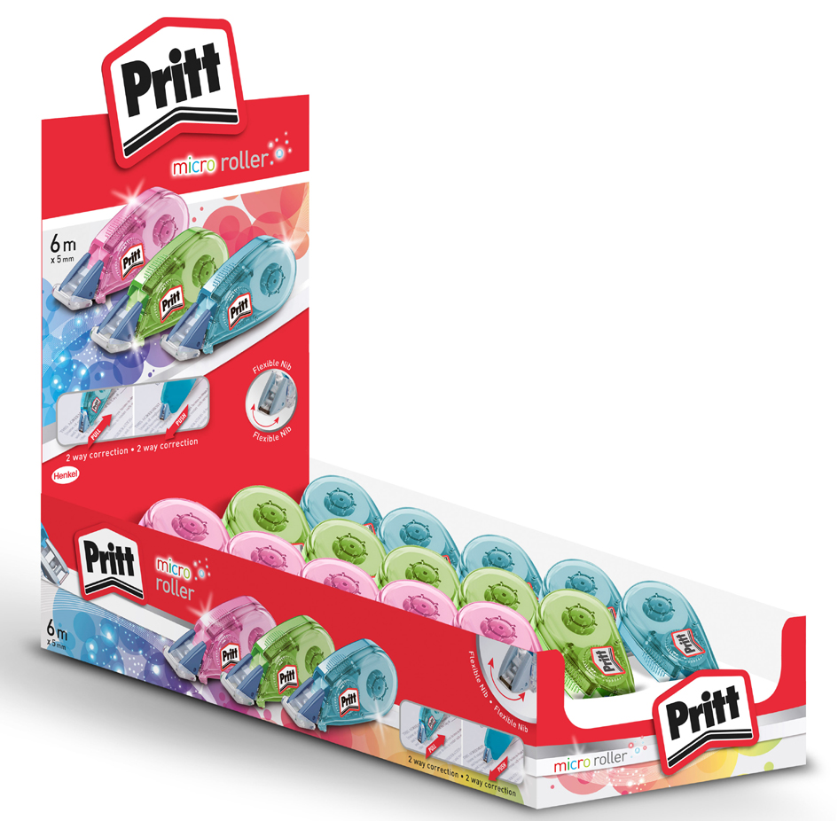 9H-PRKMK Pritt Korrekturroller Micro, im 15er Display