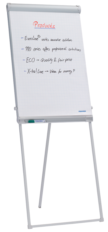 FC43 FRANKEN Flipchart Standard, 670 x 950 mm, hellgrau