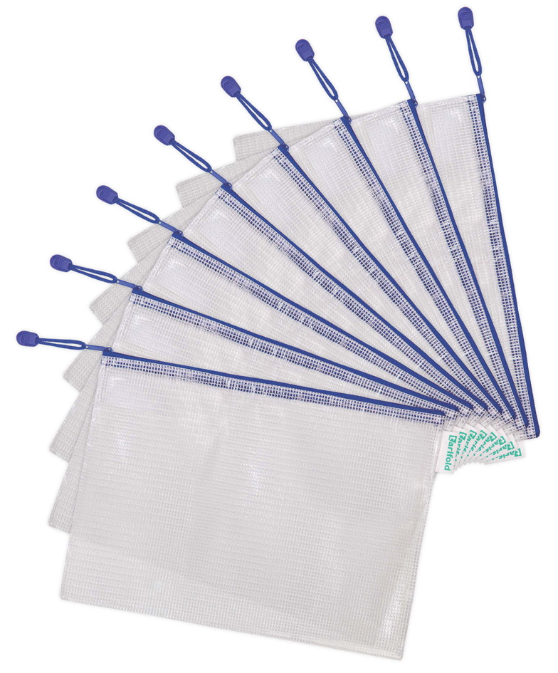 509001_a4bleu tarifold Reißverschlusstasche ZIPPER, DIN A4, PVC, blau