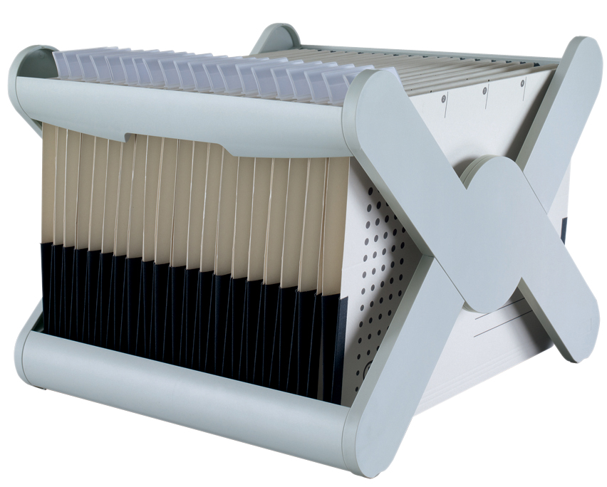 19071_11_gefuellt HAN Hängeregistratur-Korb X-CROSS, lichtgrau