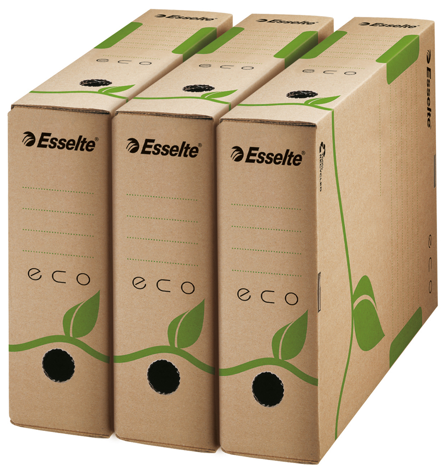 623916_BA-ECO-Dos-de-80 Esselte Archiv-Schachtel ECO, DIN A4, braun, (B)80 mm