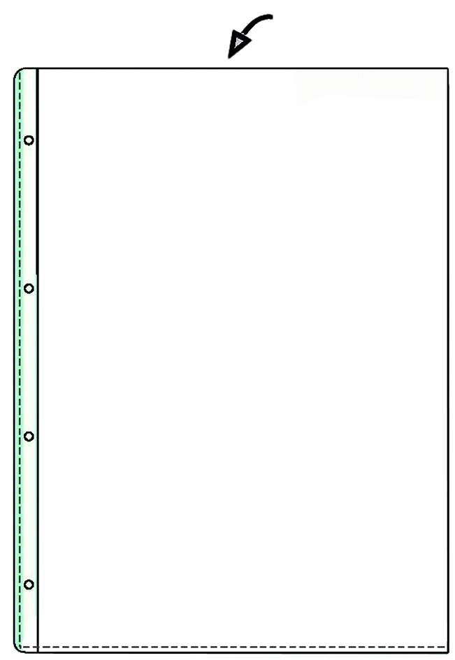 22458490 HETZEL Prospekthülle Standard, A4, PVC, genarbt, 0,095 mm