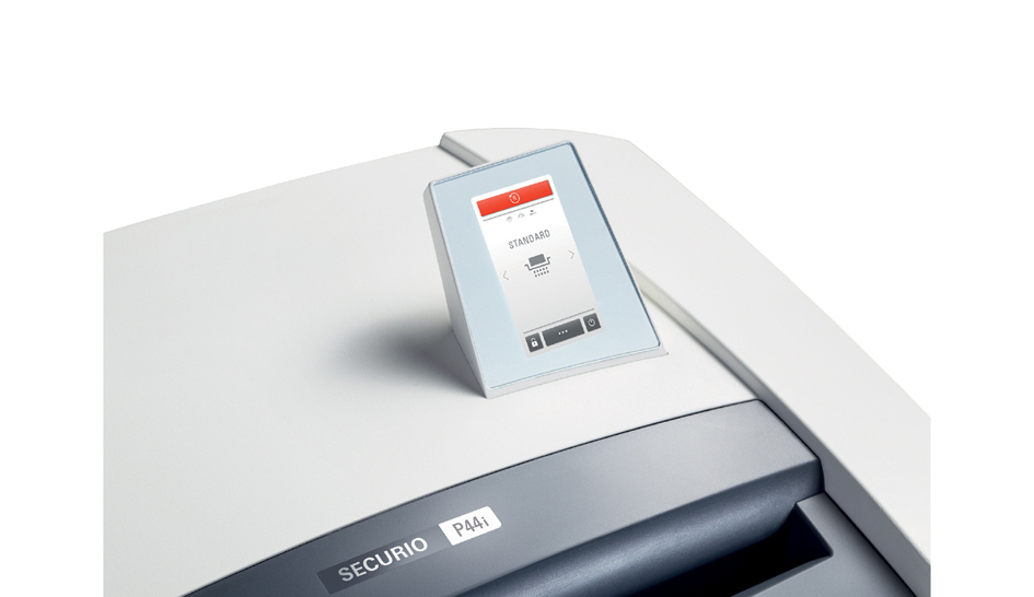 P44i_D_display_2_L HSM Aktenvernichter SECURIO P44i, Streifenschnitt: 3,9 mm