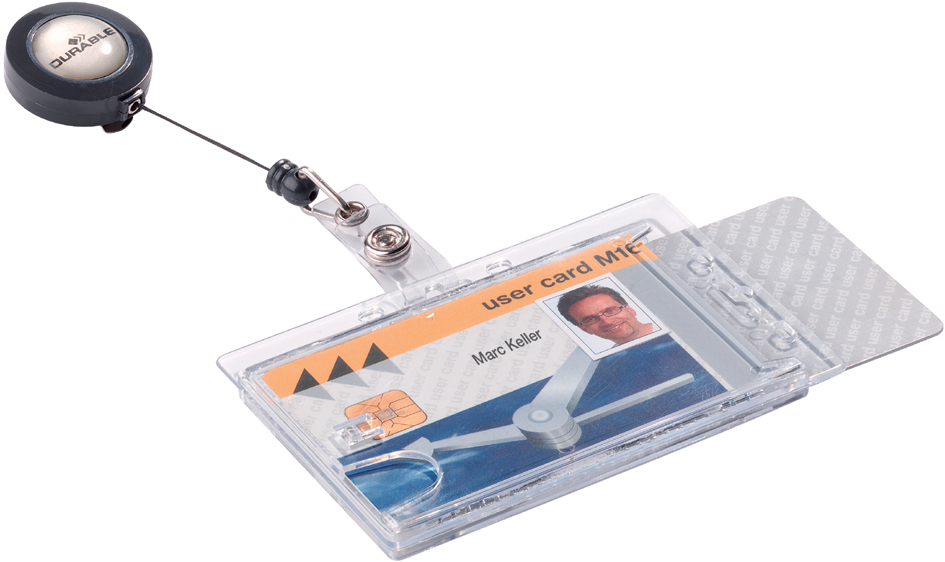 8224_19_GEN_B DURABLE Doppelbox mit Ausweishalter, transparent