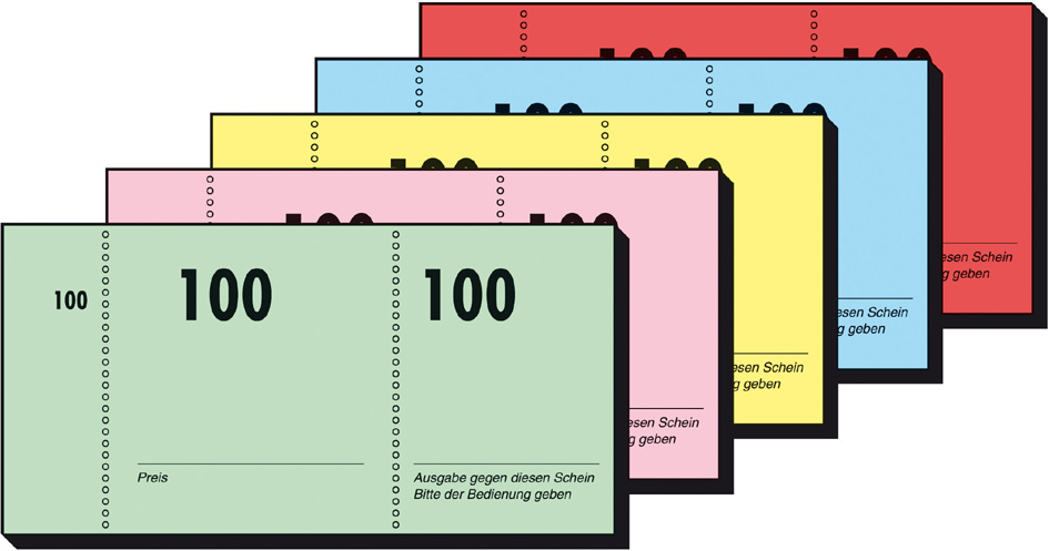 GN101_S2012 sigel Nummernblock 1-100, 105 x 50 mm, 100 Blatt
