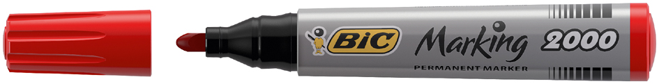 BIC Permanent-Marker Marking 2000 Ecolutions, rot